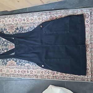 SZ M Blk Denim Jumper